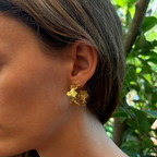 Boucles d’oreilles fleuries - Violette