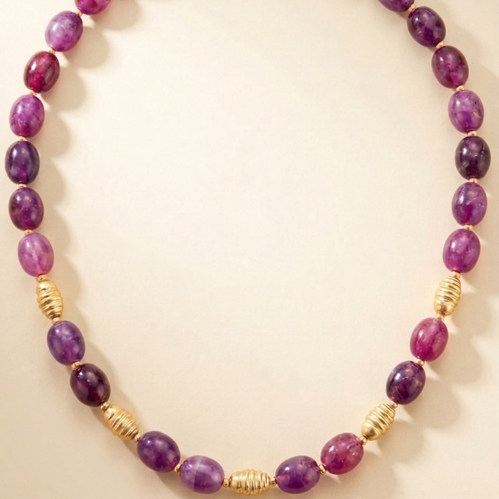 Collier perles en résine - Calista