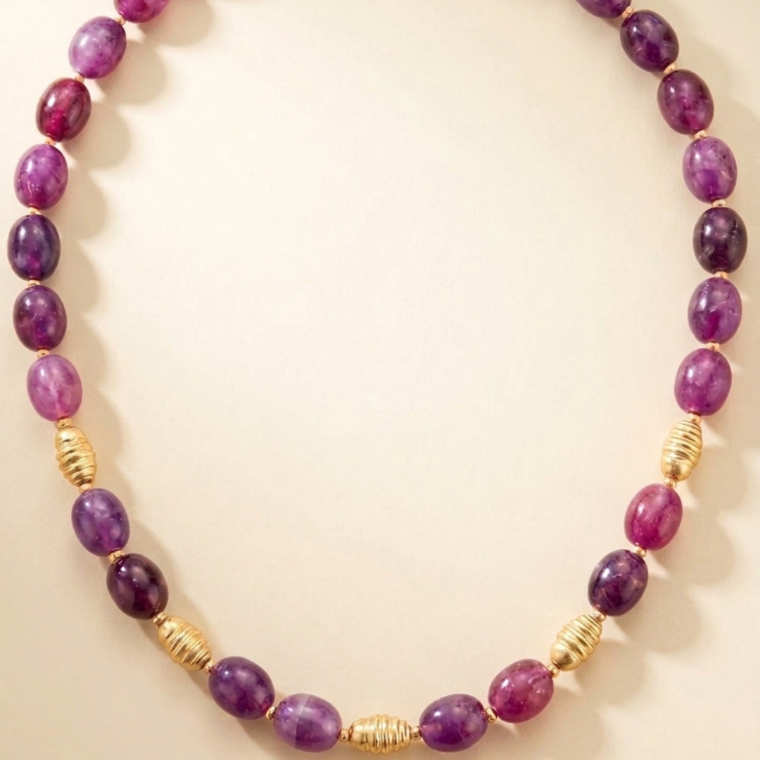 Collier perles en résine - Calista