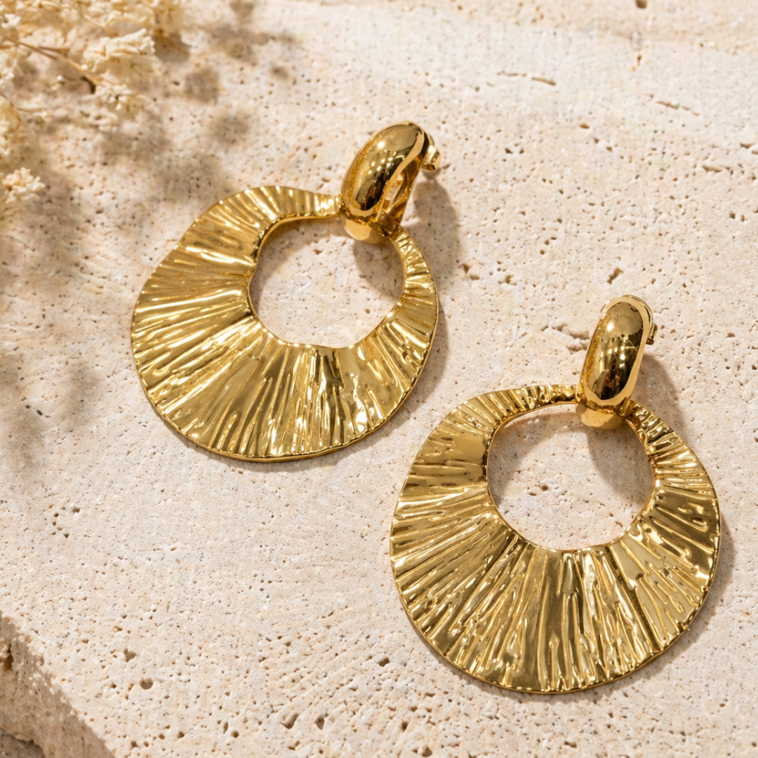Boucles d'oreilles Ambre
