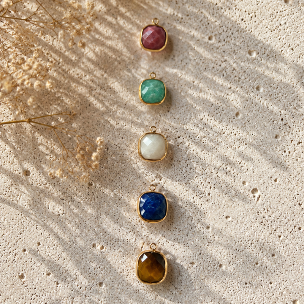 Collier Ambre - Pierre - Chaine au choix