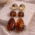 Boucles d'oreilles Violette